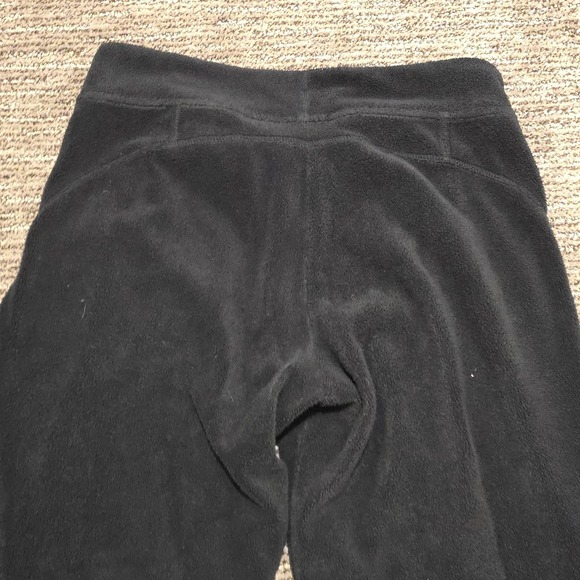 Patagonia Sz Small Plush Fleece Black Pants Cozy Soft Sweat Pants Pajamas - Picture 7 of 9